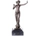 Táncosnő, női akt bronz szobor, Art Deco képe