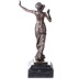 Táncosnő, női akt bronz szobor, Art Deco képe