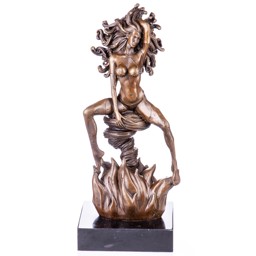 Női akt bronz szobor képe