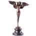 Női akt angyalszárnyakkal - bronz szobor képe