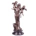 Nő angyalokkal bronz szobor képe