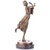 Táncoló lány bronz szobor, Art Deco képe