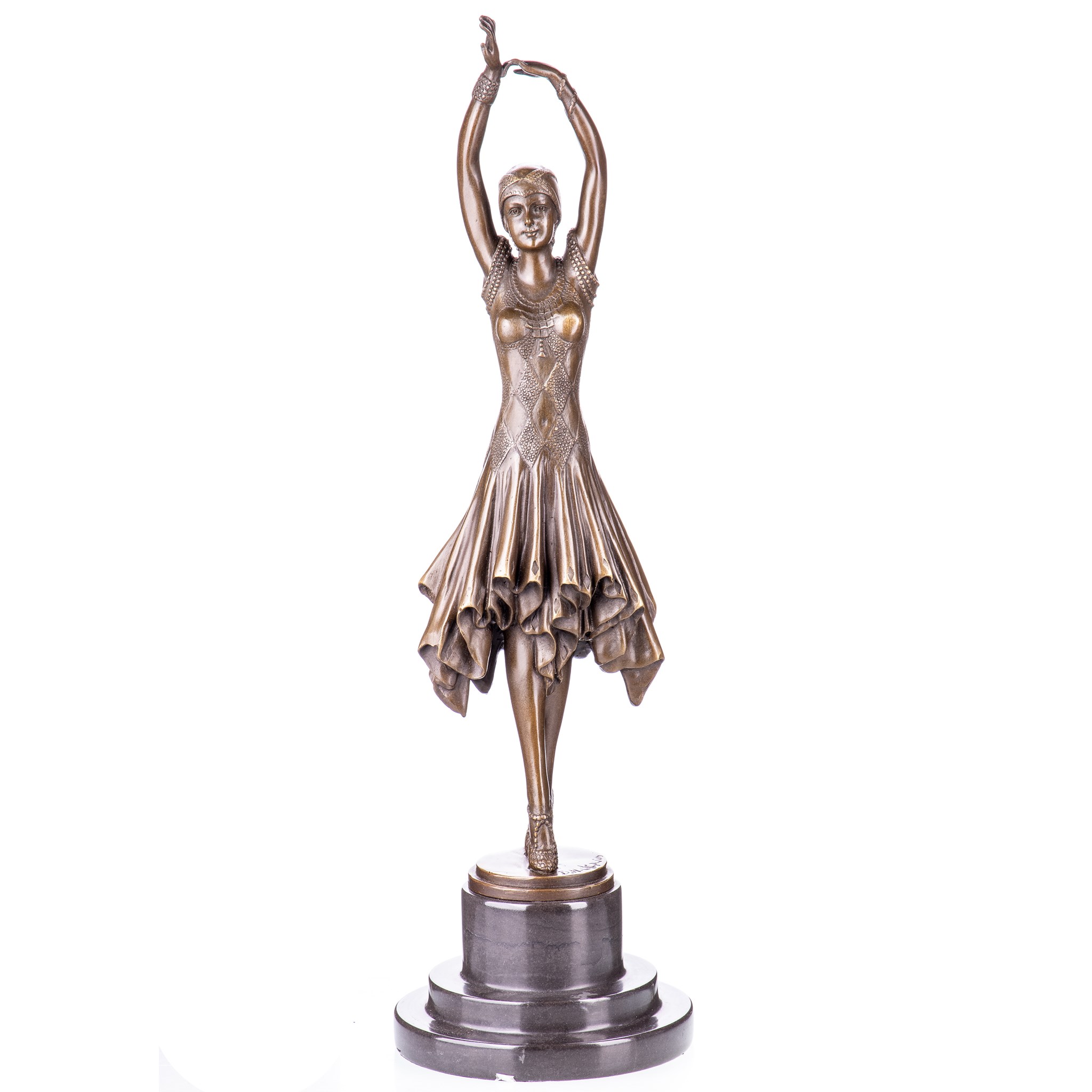 Kép a Táncosnő bronz szobor, Art Deco