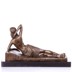 Fekvő nő bronz szobor, Art Deco képe