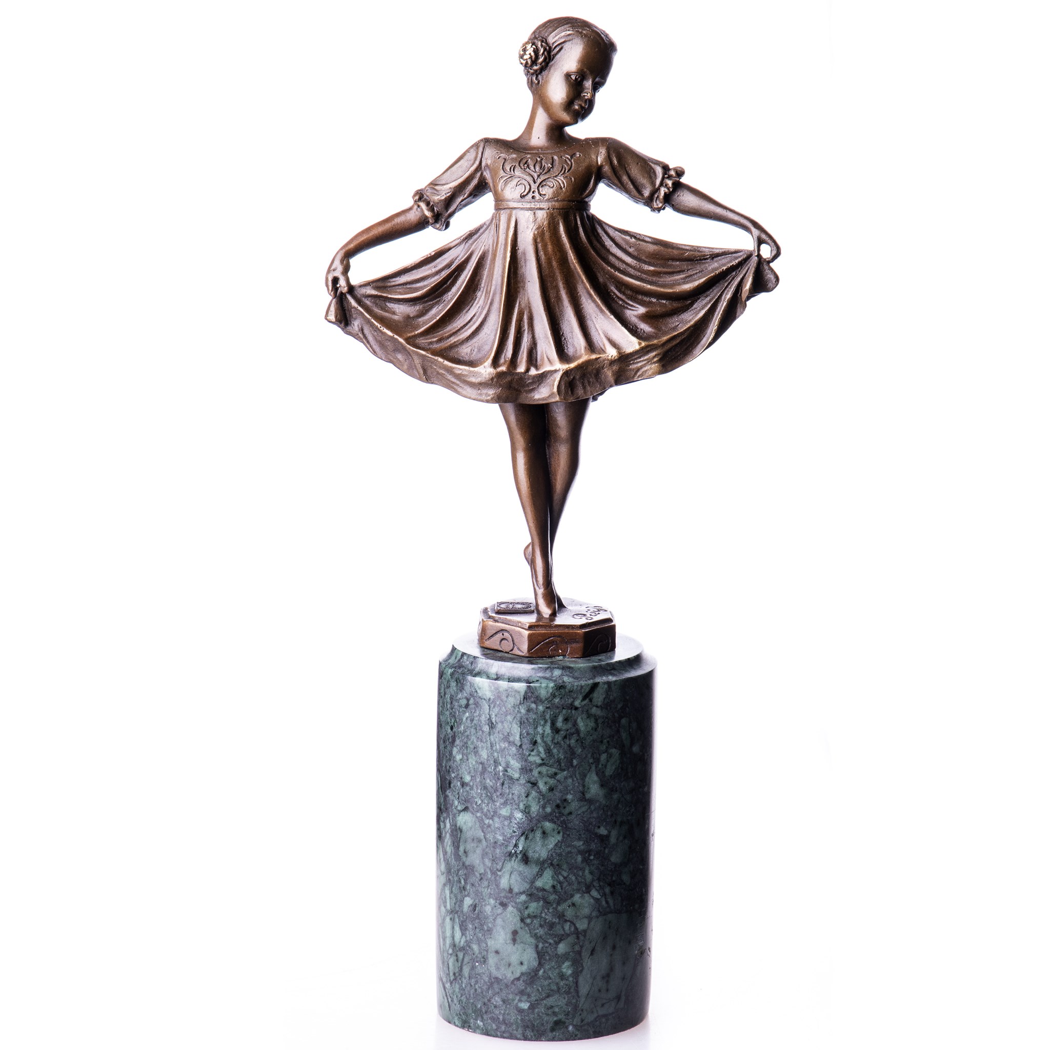 Balerina - bronz szobor, Art Deco képe