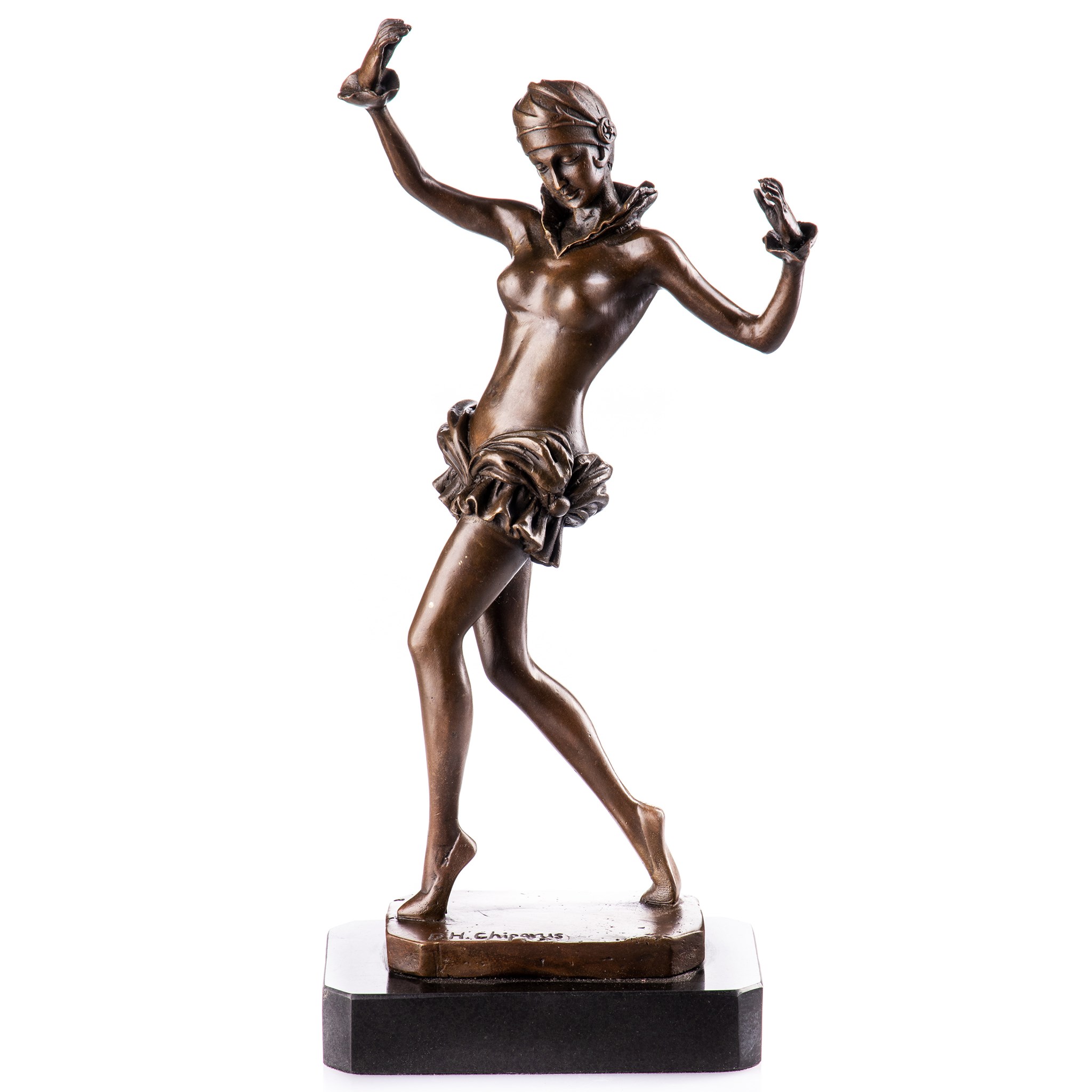 Kép a Táncosnő - bronz szobor, Art Deco