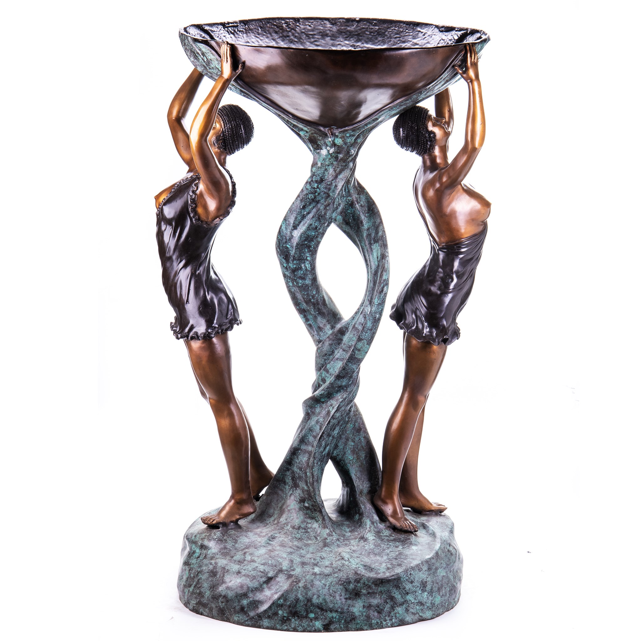 Kép a Bronz kút táncosnőkkel - bronz szobor, Art Deco