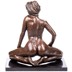 Erotikus női akt bronz szobor képe