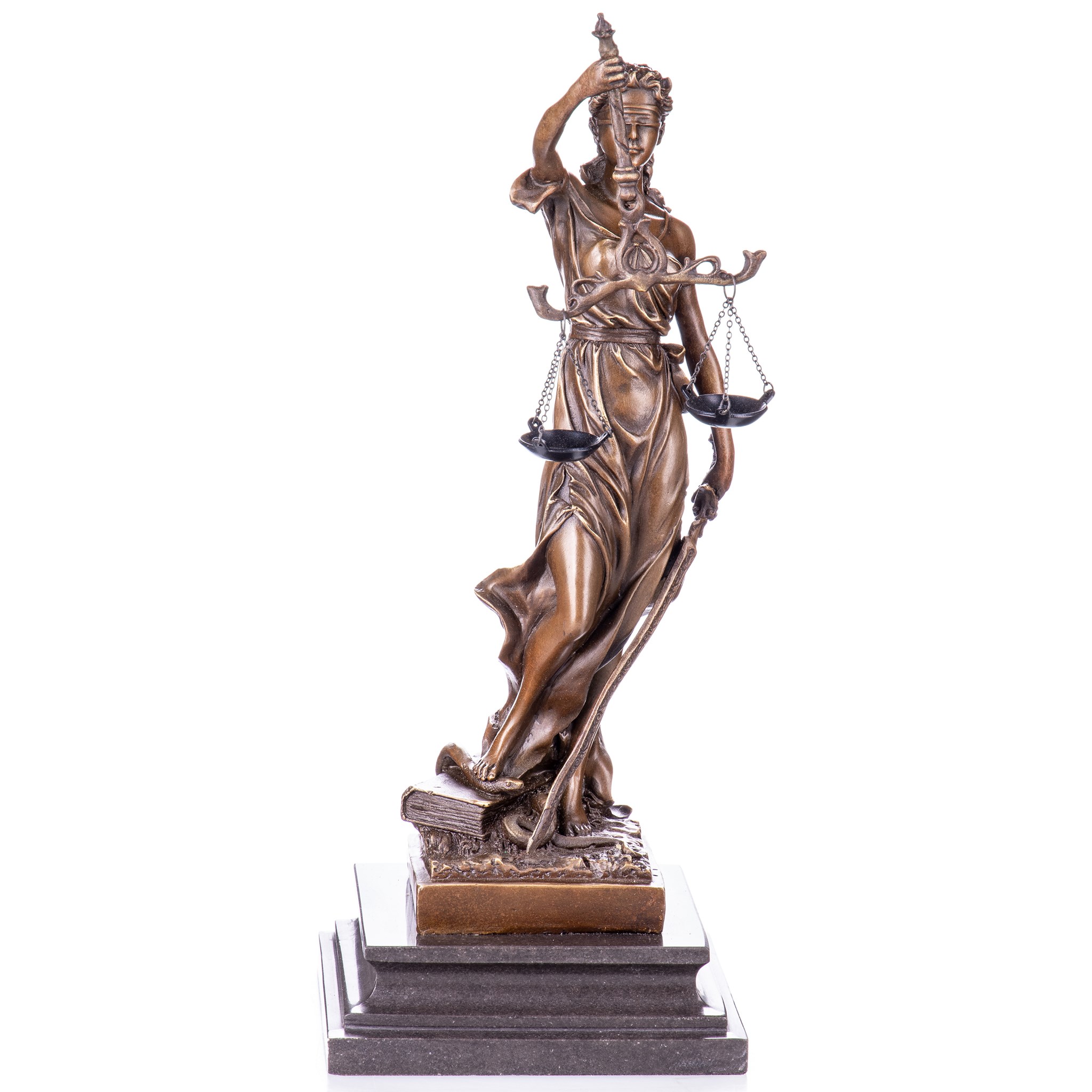 Kép a Justitia - bronz szobor márványtalpon