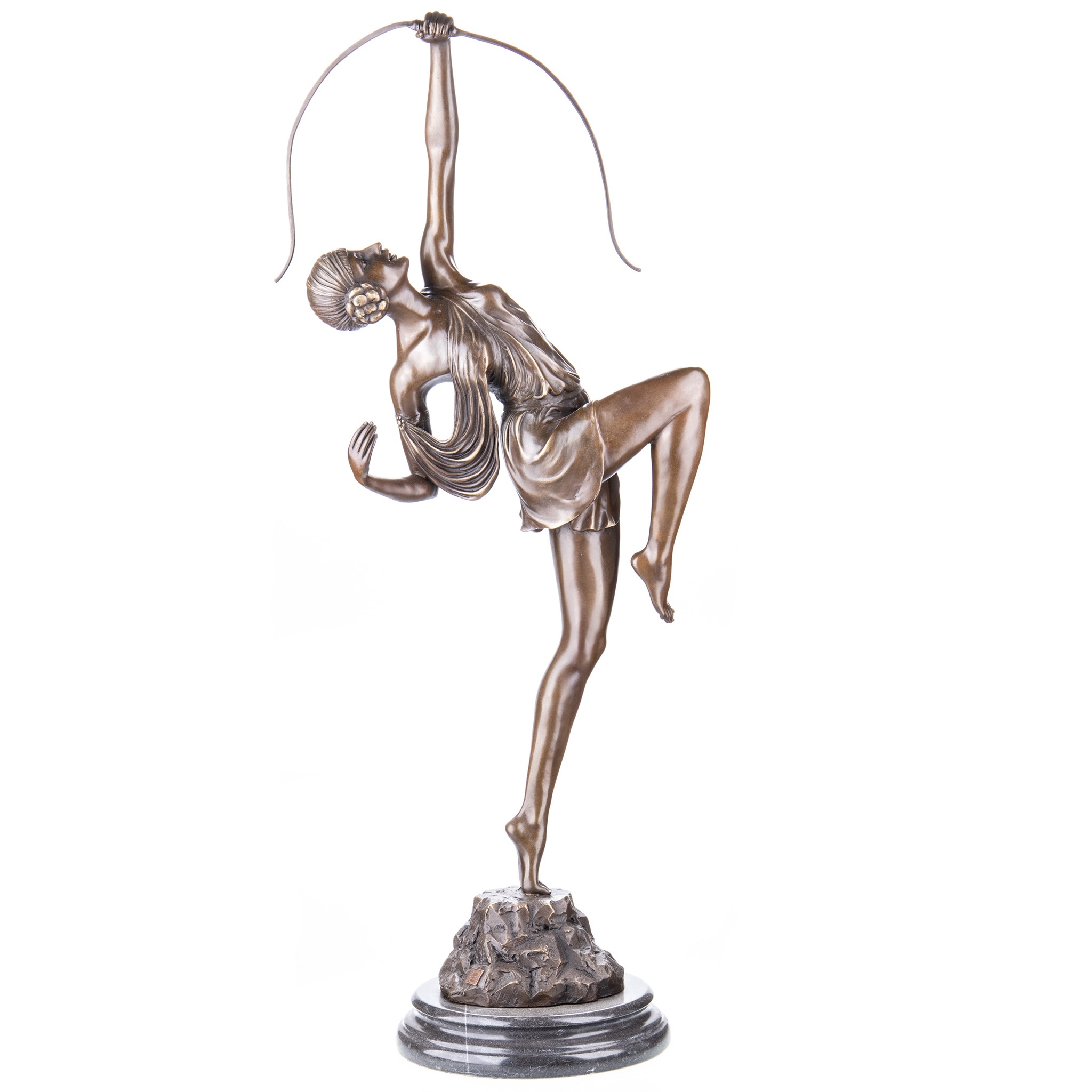 Kép a Diana íjjal - bronz szobor, Art Deco