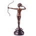 Női akt íjjal - bronz szobor, Art Deco képe