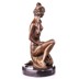 Női akt - bronz szobor márványtalpon képe