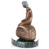 Kis hableány - bronz szobor márványtalpon képe