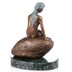 Kis hableány - bronz szobor márványtalpon képe