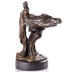 Nő lótuszlevéllel, bronz szobor, Jugendstil képe