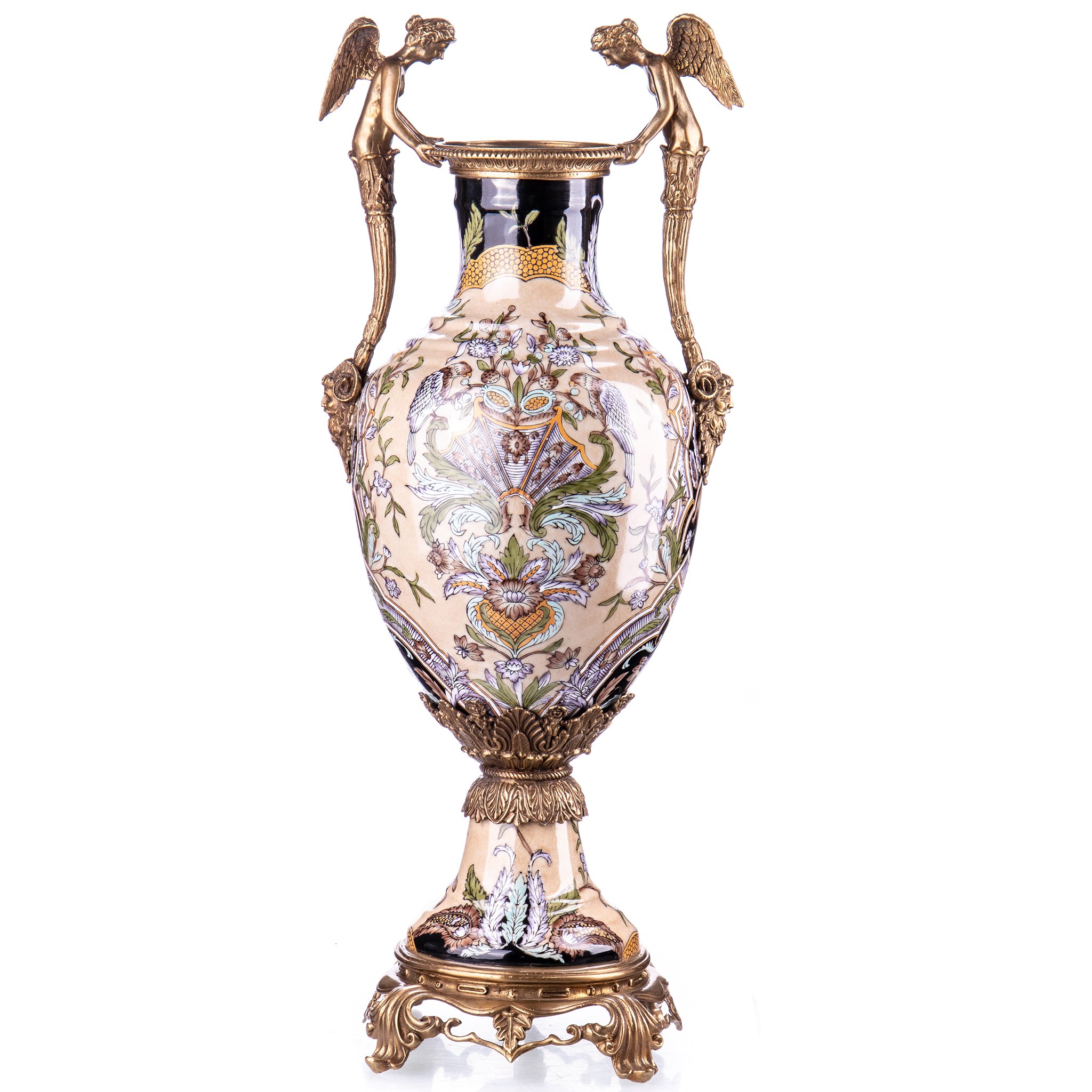 Kép a Porcelán-bronz váza angyalokkal
