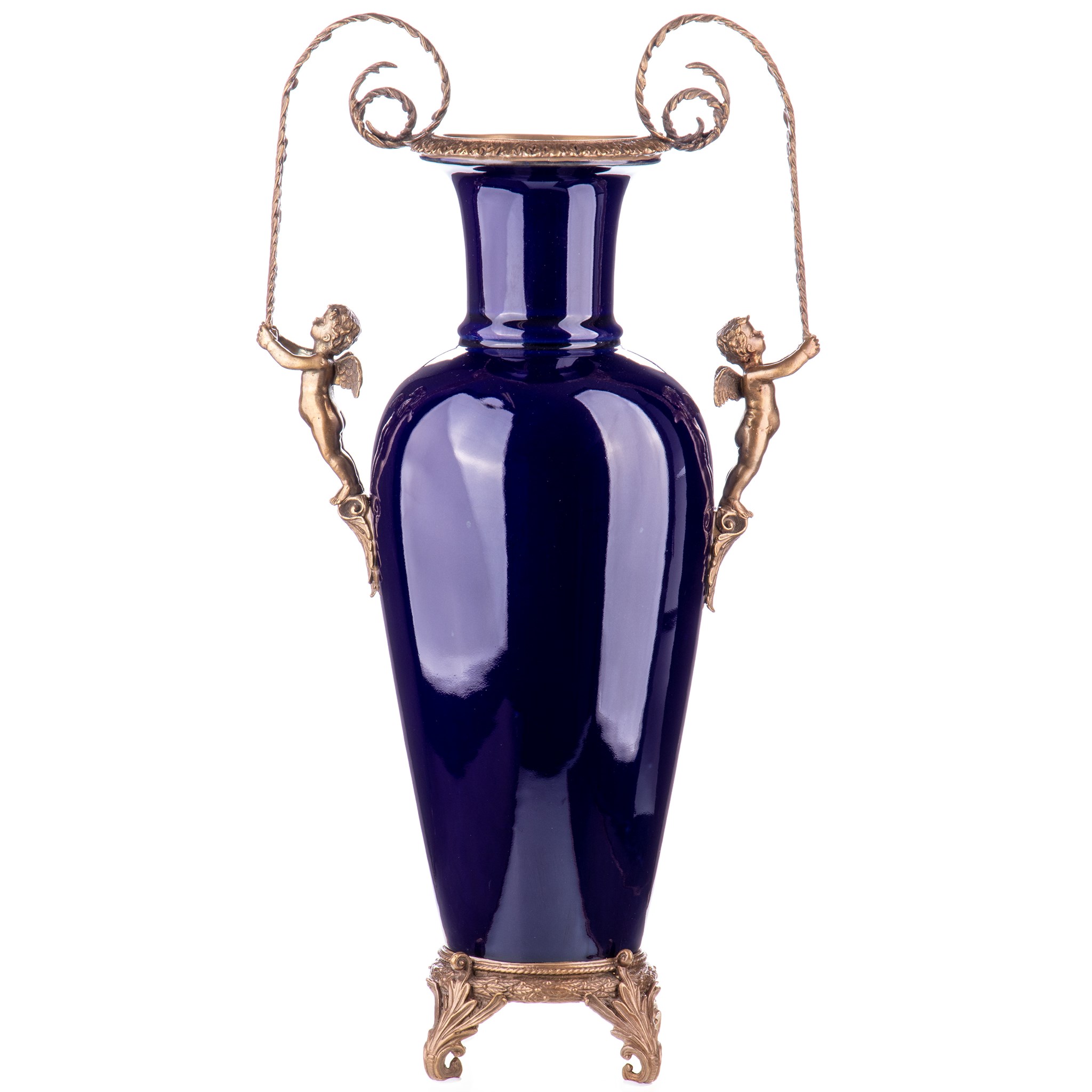 Kép a Porcelán-bronz váza angyalokkal
