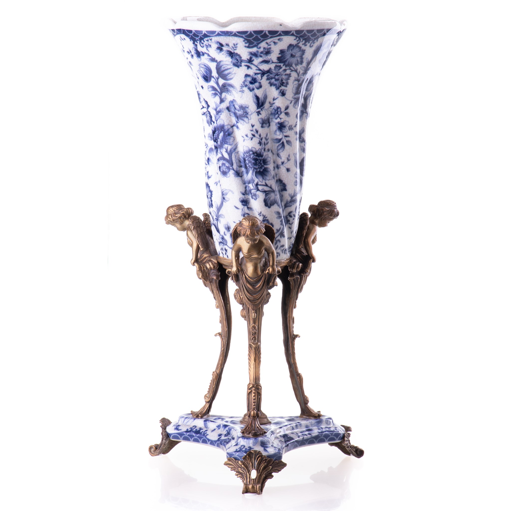 Kép a Porcelán-bronz váza angyalokkal
