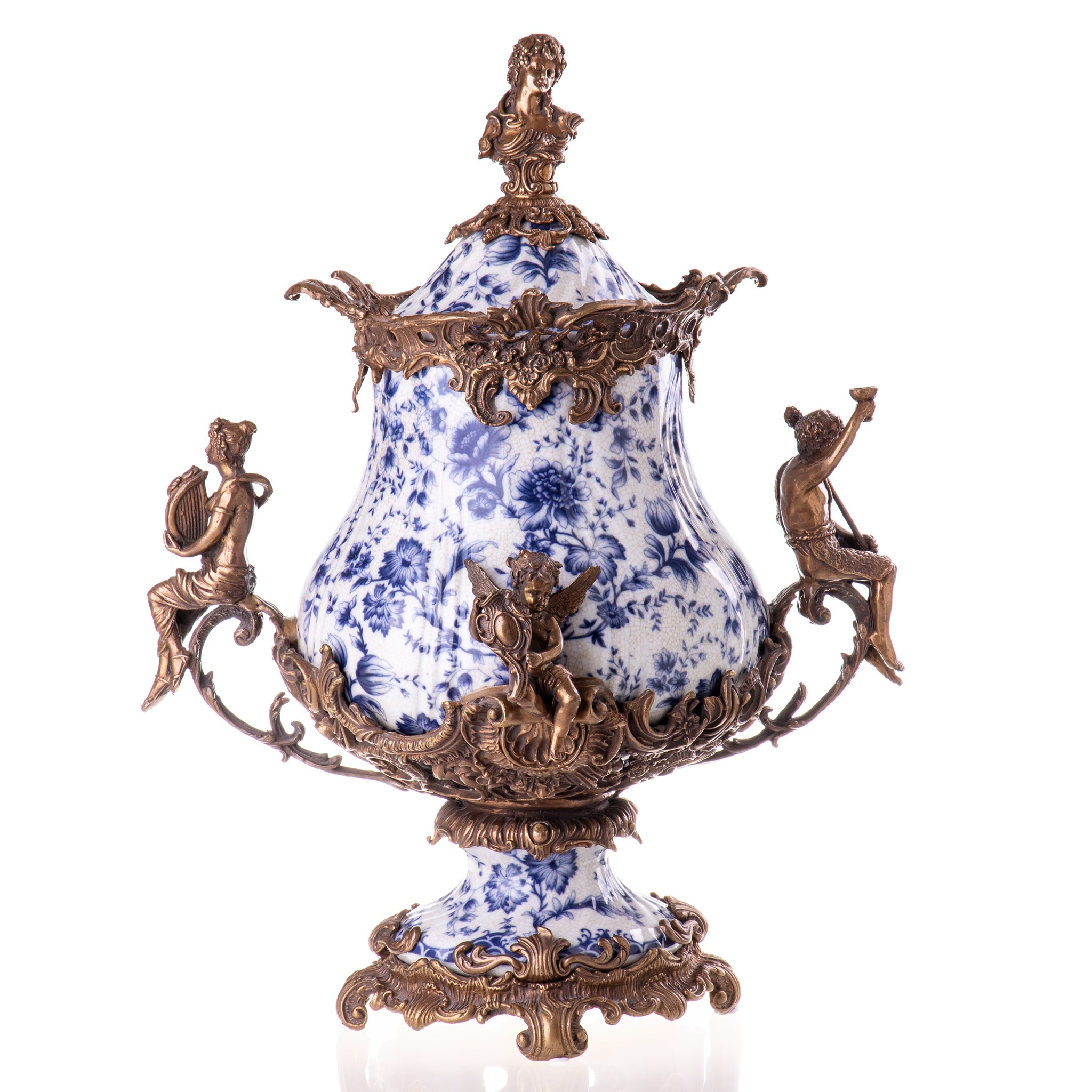 Kép a Porcelán-bronz váza