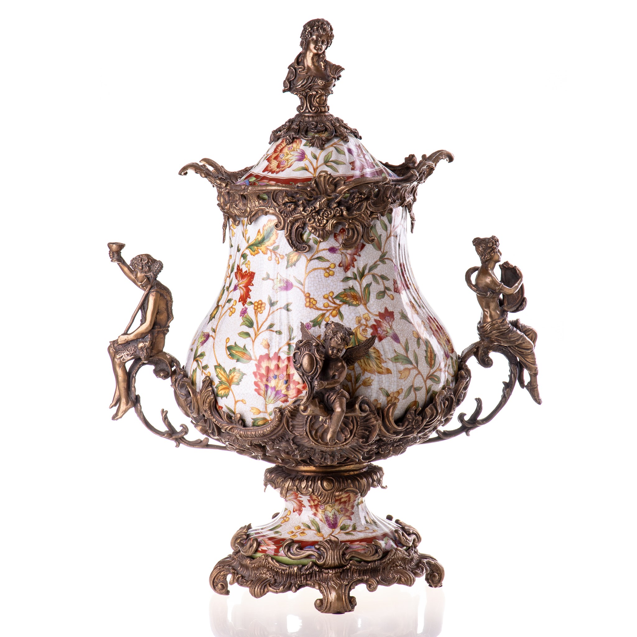 Kép a Porcelán-bronz váza