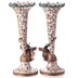 Porcelán-bronz gyertyatartó szett szarvasokkal képe
