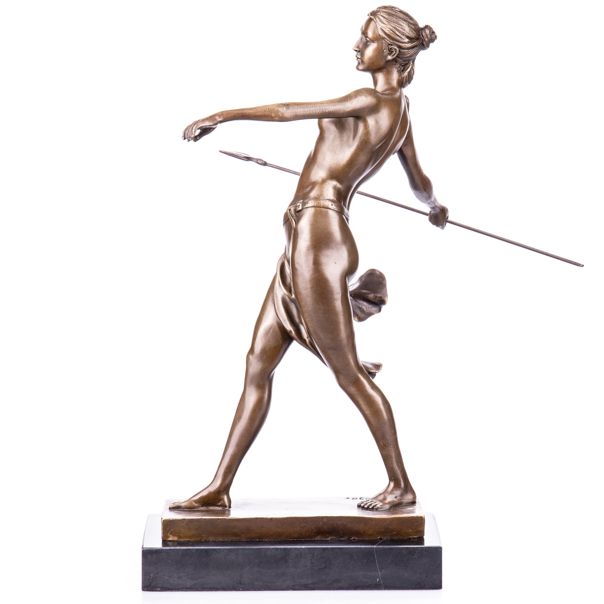 Kép a Diana gerellyel, mitológiai bronz szobor