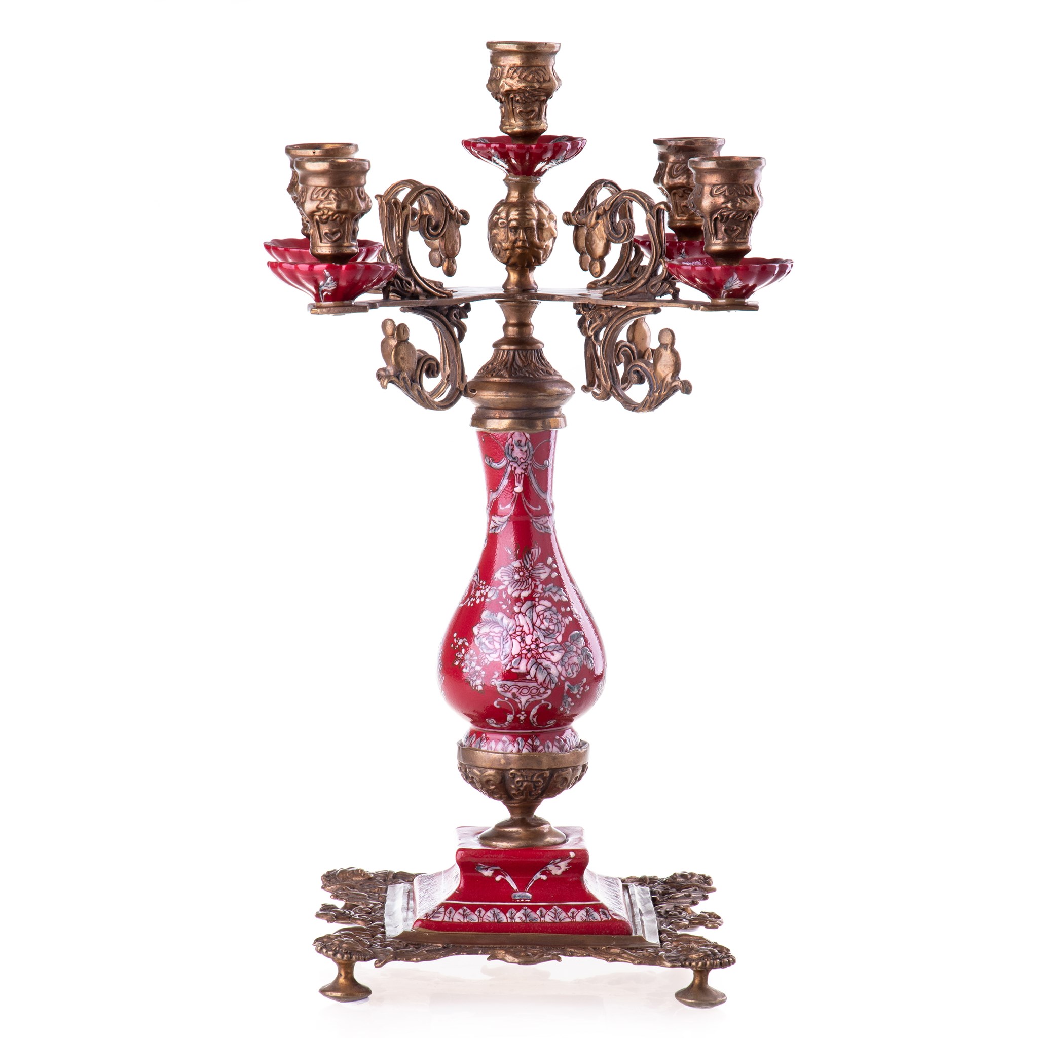 Kép a Porcelán-bronz gyertyatartó