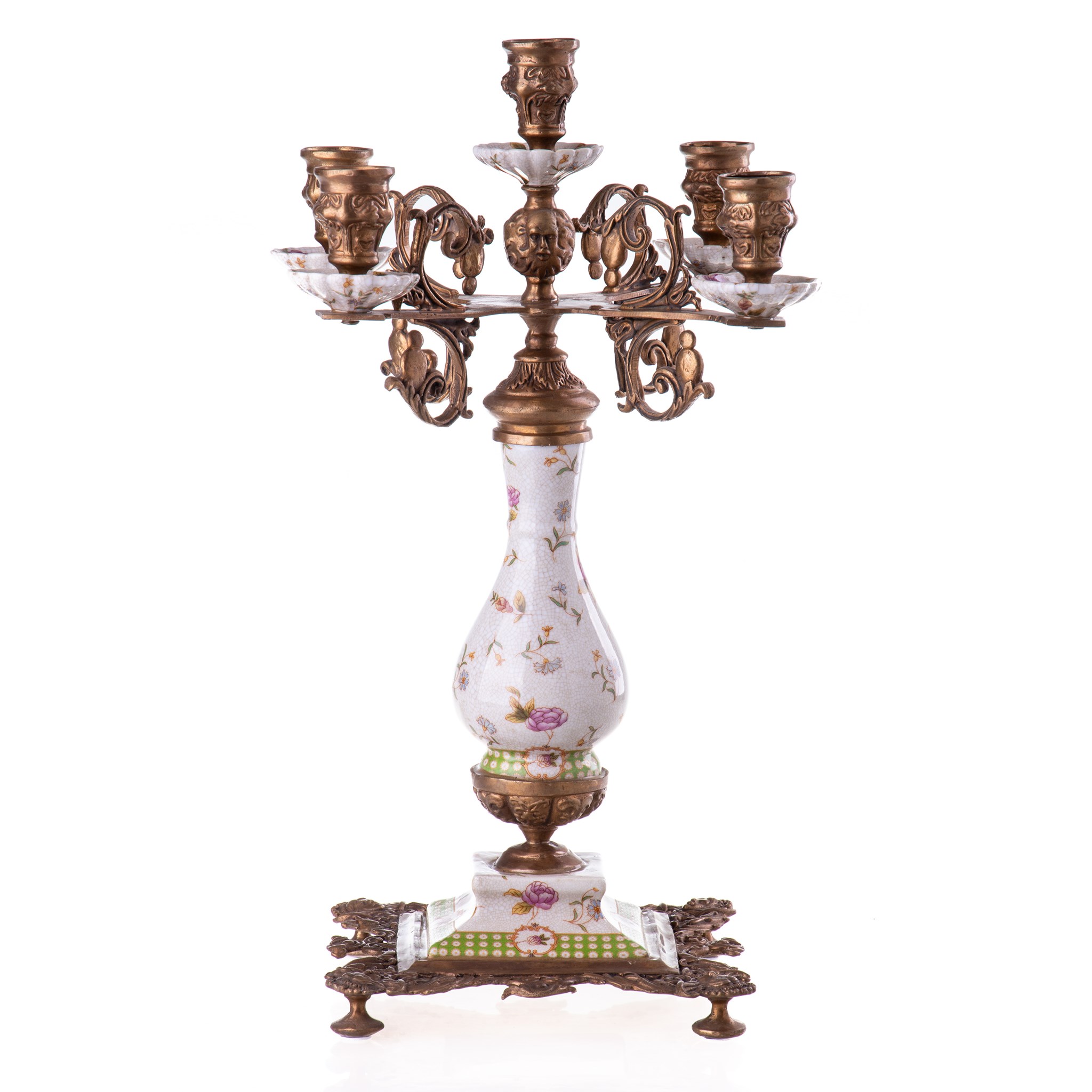 Kép a Porcelán-bronz gyertyatartó