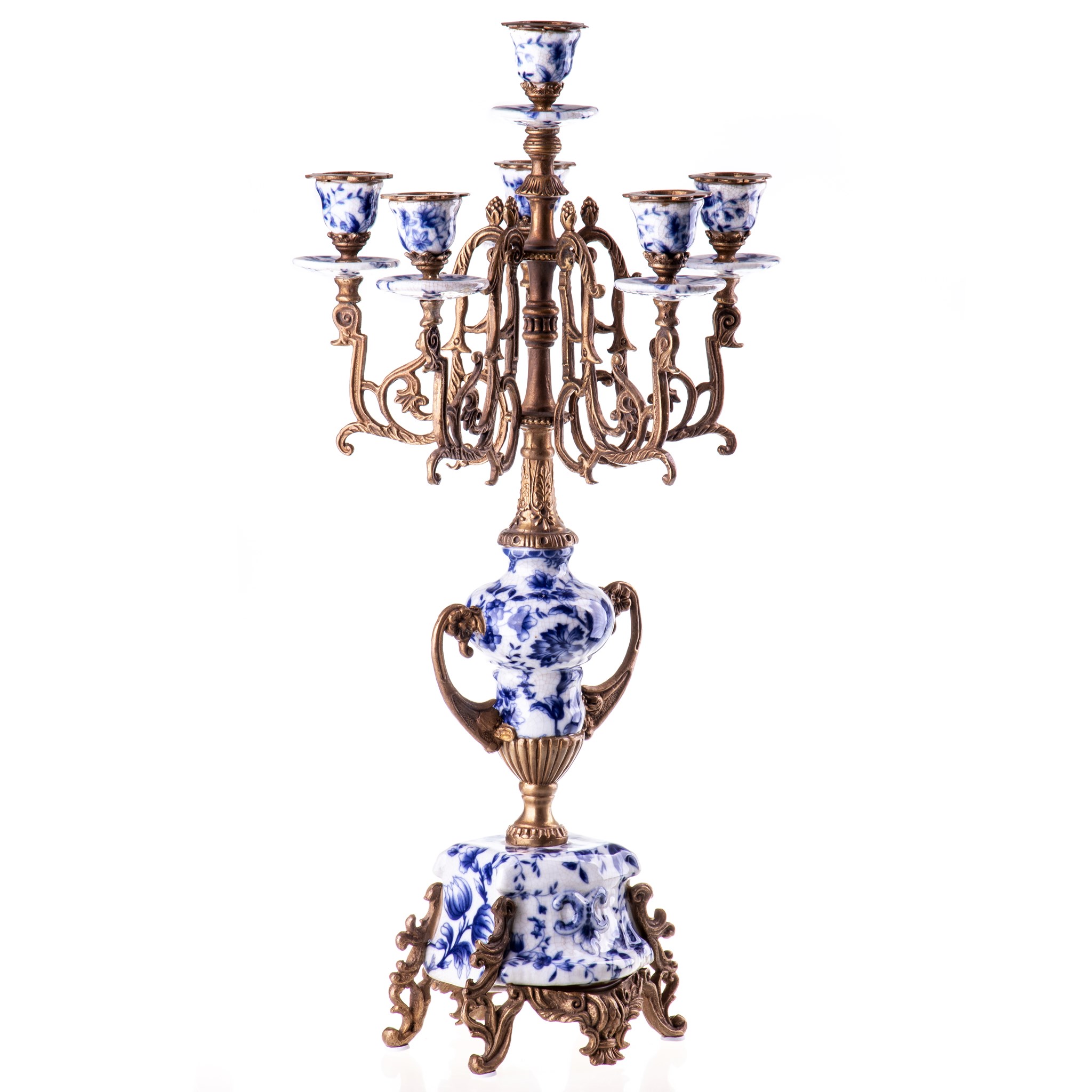 Kép a Porcelán-bronz gyertyatartó