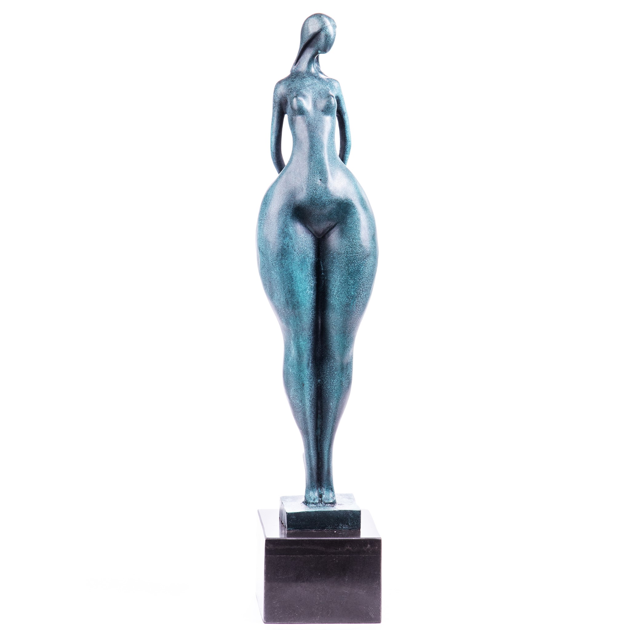 Kép a Modern női akt - bronz szobor patinával