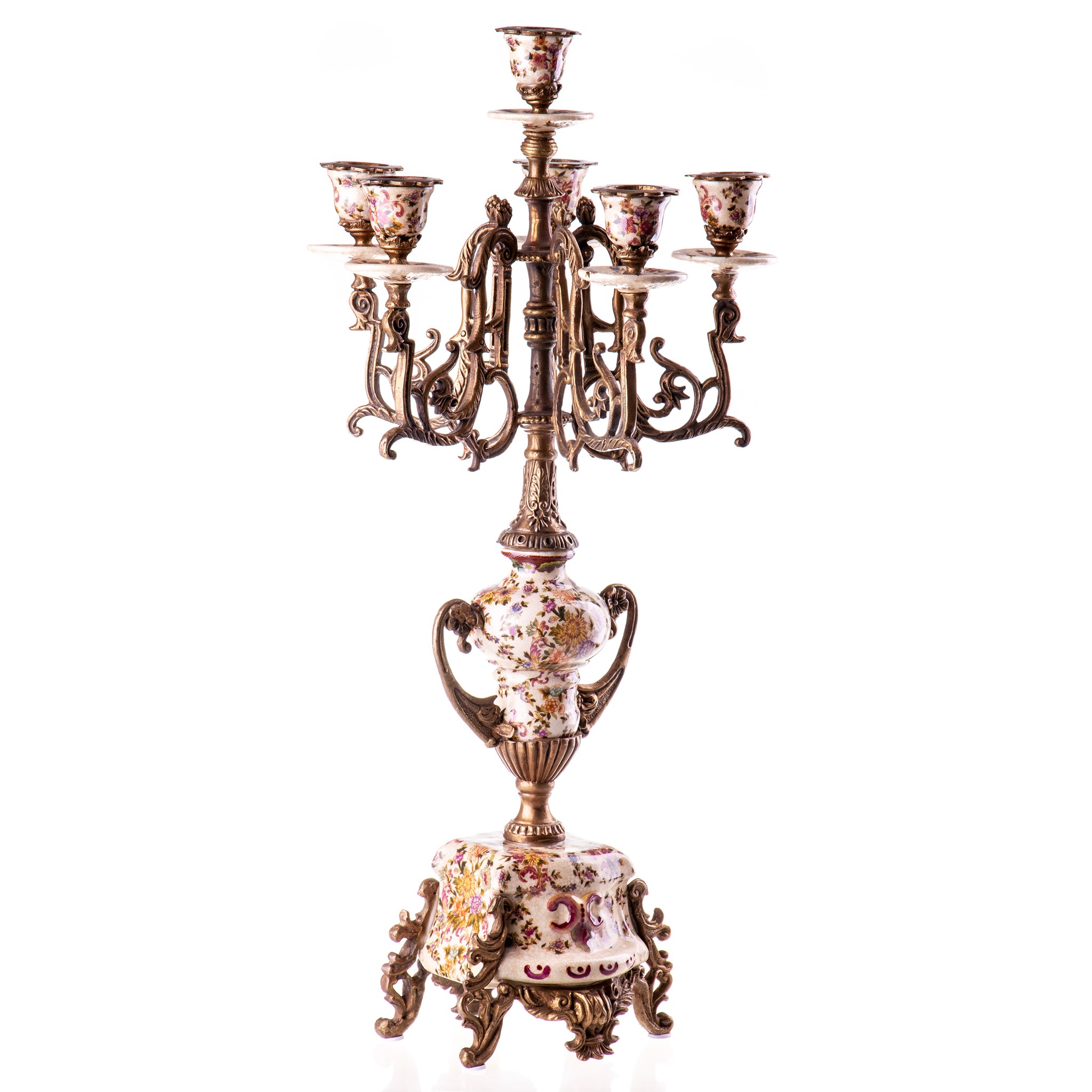 Kép a Porcelán-bronz gyertyatartó