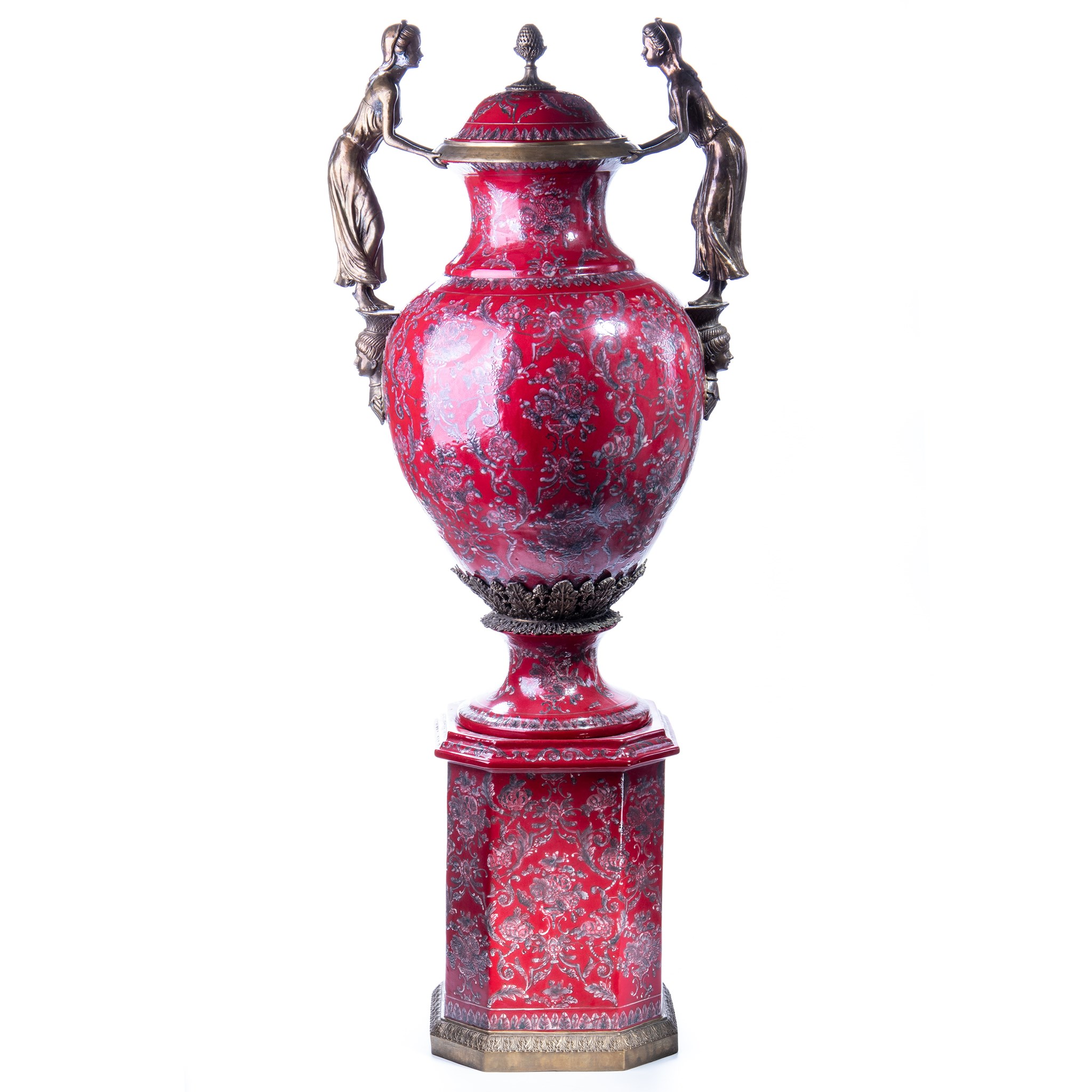 Kép a Porcelán-bronz váza