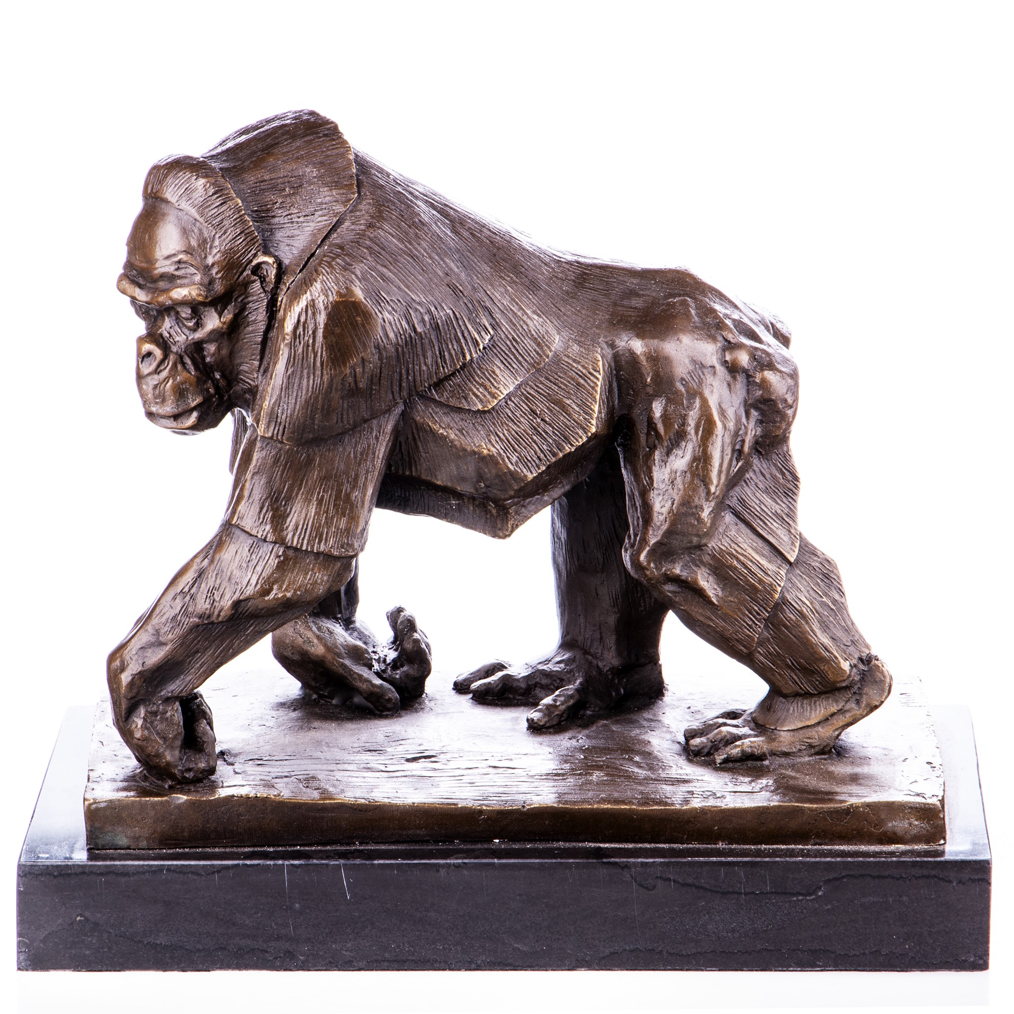 Kép a Gorilla - bronz szobor márványtalpon