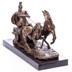 Római harcos harci szekéren - bronz szobor képe