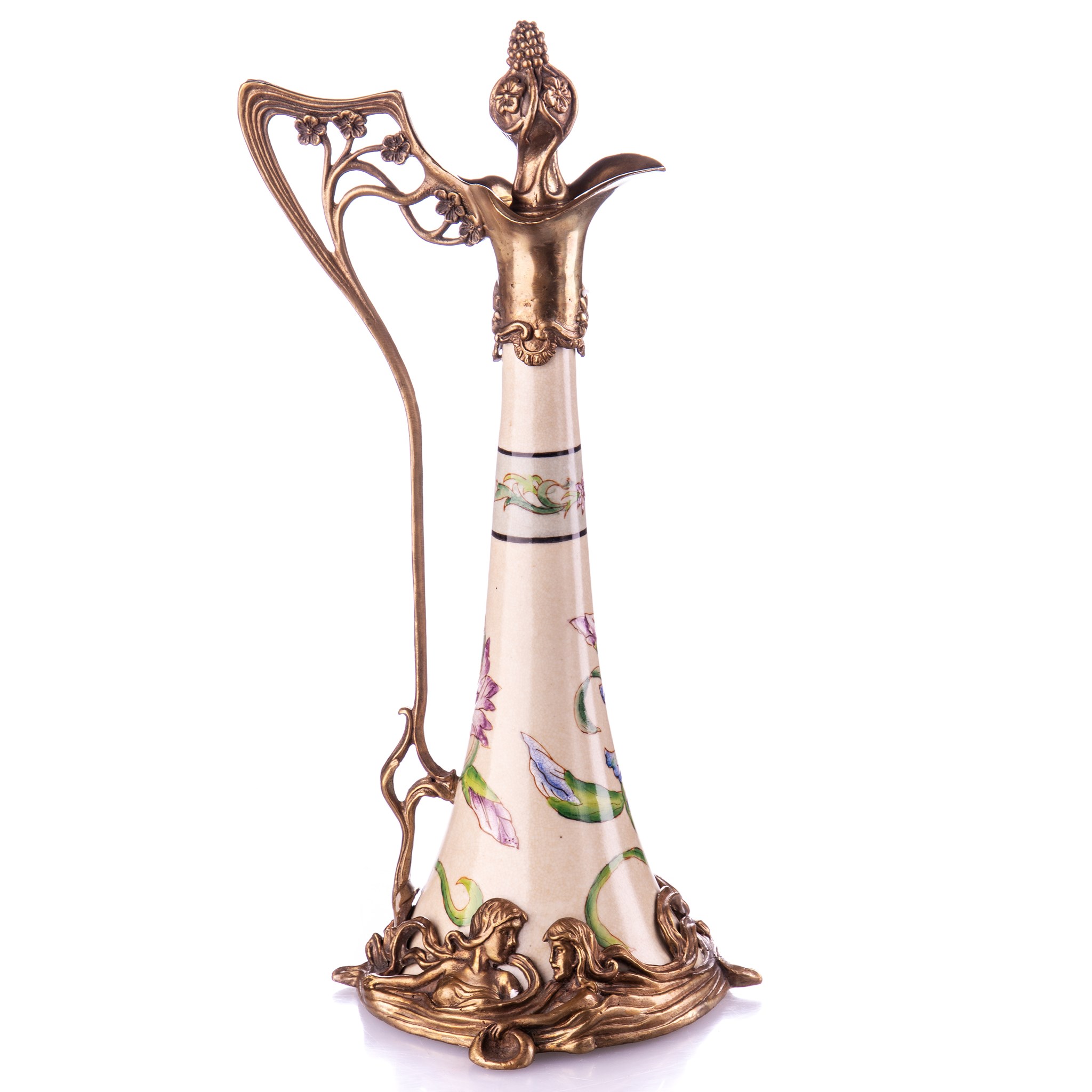 Kép a Porcelán-bronz Jugendstil kancsó