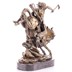 Indián harcos lovon - bronz szobor képe