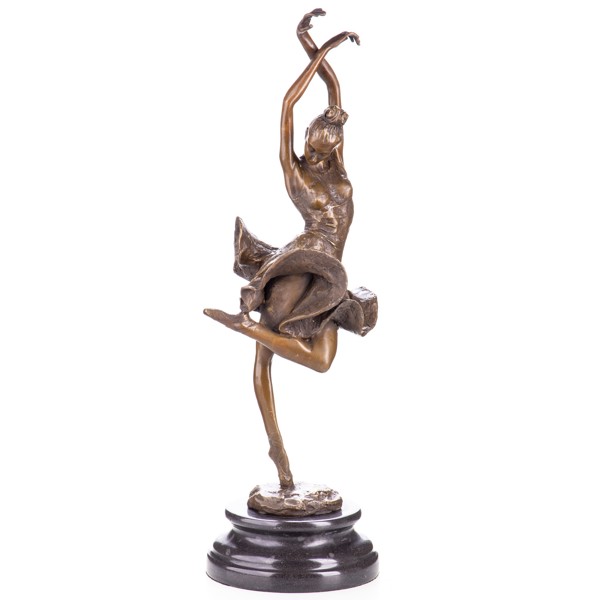 Táncosnő bronz szobor képe