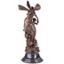 Nő hárfával, angyallal bronz szobor, Jugendstil  képe