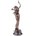 Női akt fáklyával - bronz szobor képe