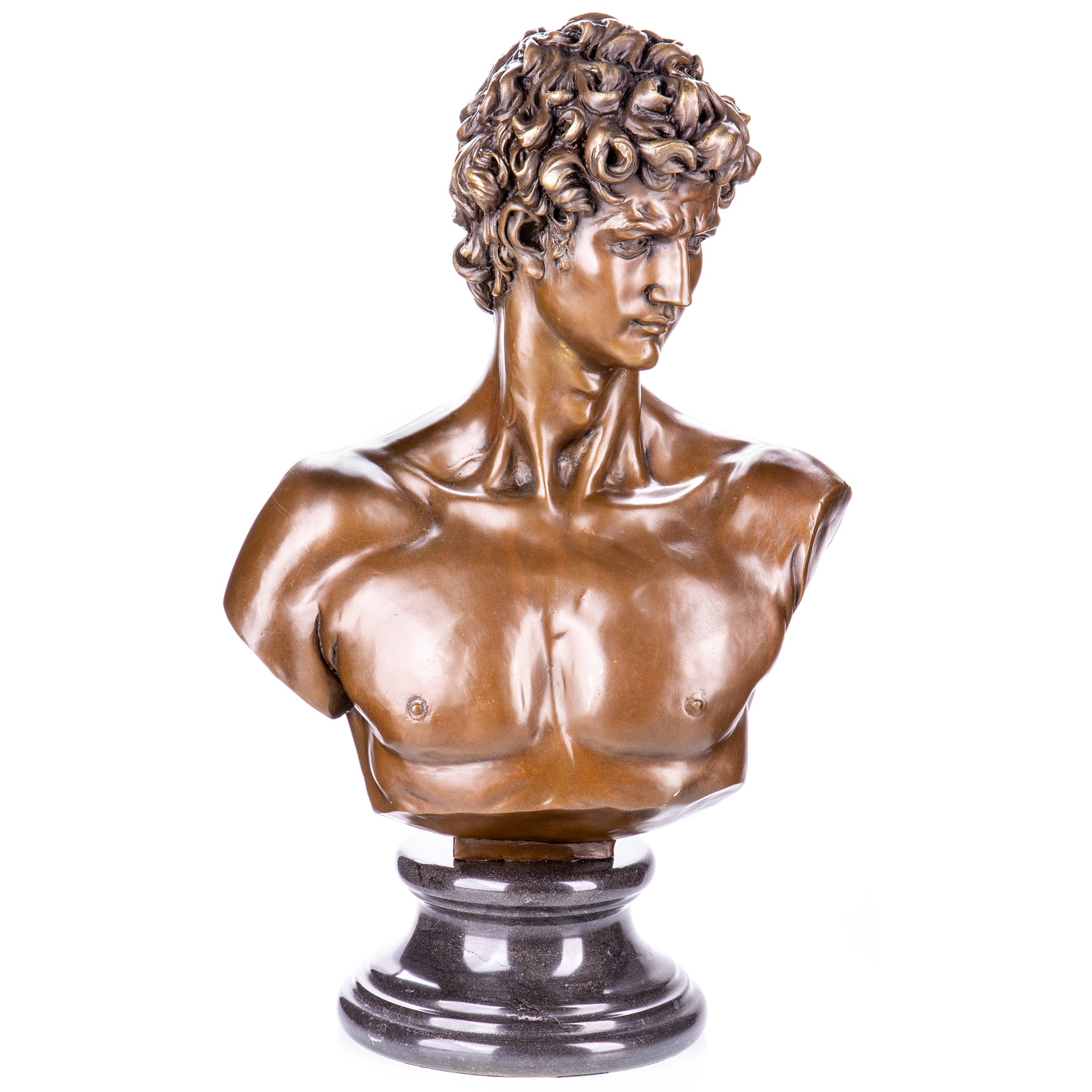 Kép a Dávid mellszobor - bronz szobor