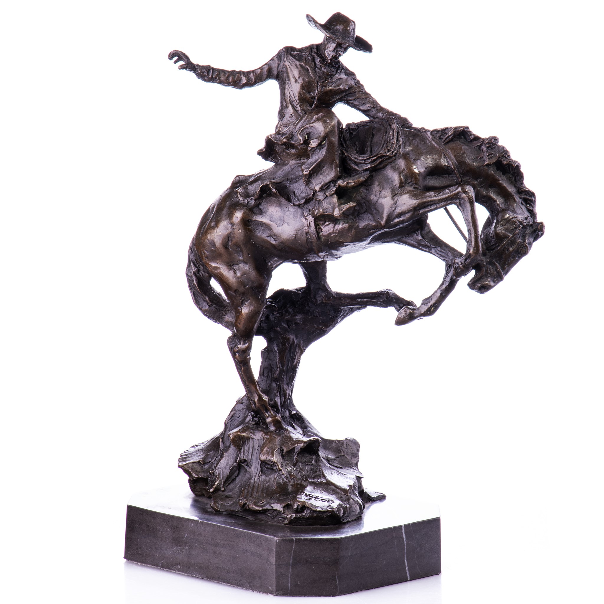 Kép a Rodeó lovas - bronz szobor