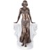 Nő fehér márványnál, Art Deco - bronz szobor képe