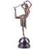Táncosnő karikával - bronz szobor képe