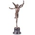 Angyal fáklyával - bronz szobor képe