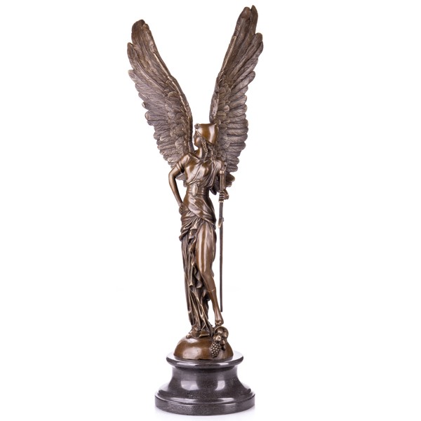 Gábriel arkangyal karddal - bronz szobor képe
