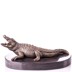 Krokodil - bronz szobor képe
