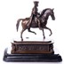 II. Frigyes lovon - bronz szobor képe