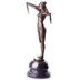 Táncosnő sállal - bronz szobor képe