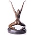 Erotikus női akt - bronz szobor képe