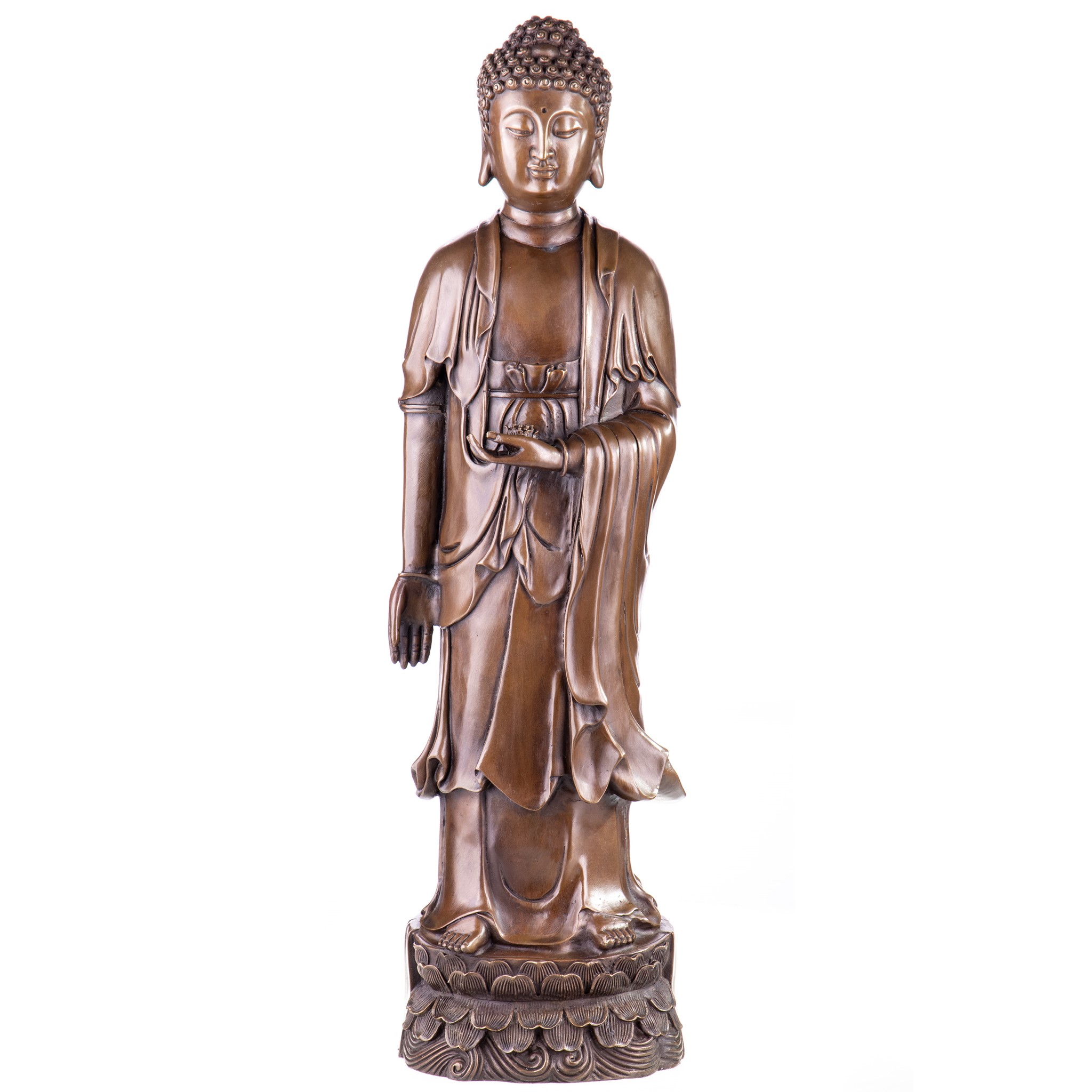 Kép a Buddha - bronz szobor